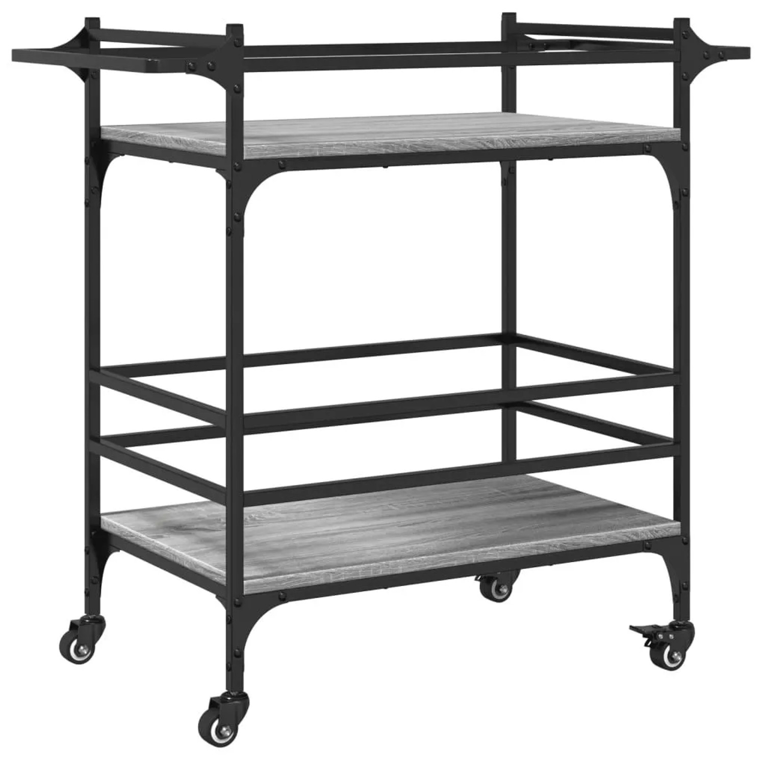 vidaXL Küchenwagen Grau Sonoma 82x40x78,5 cm Holzwerkstoff 842364