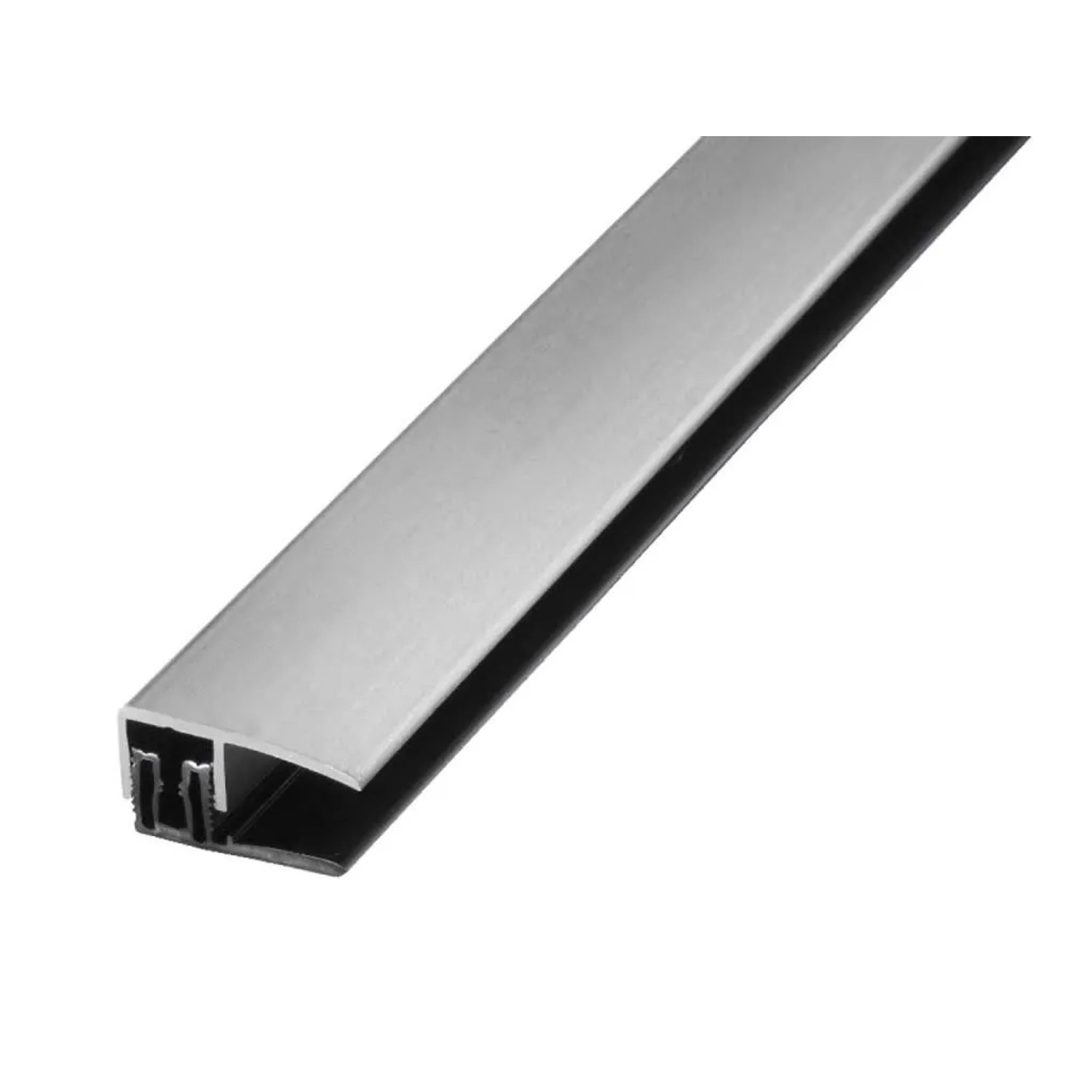 Proline Abschlussprofil PROVARIOclip Universal Aluminium Eloxiert Edelstahl Gebürstet 2,8 cm Breit 100 cm Lang Inhalt 1