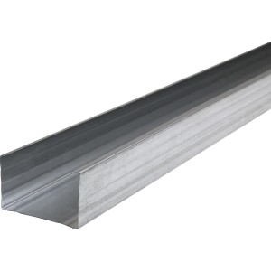 CW-Profil 75 mm x 3500 mm aus Metall für Ständerwerk und Trennwände.