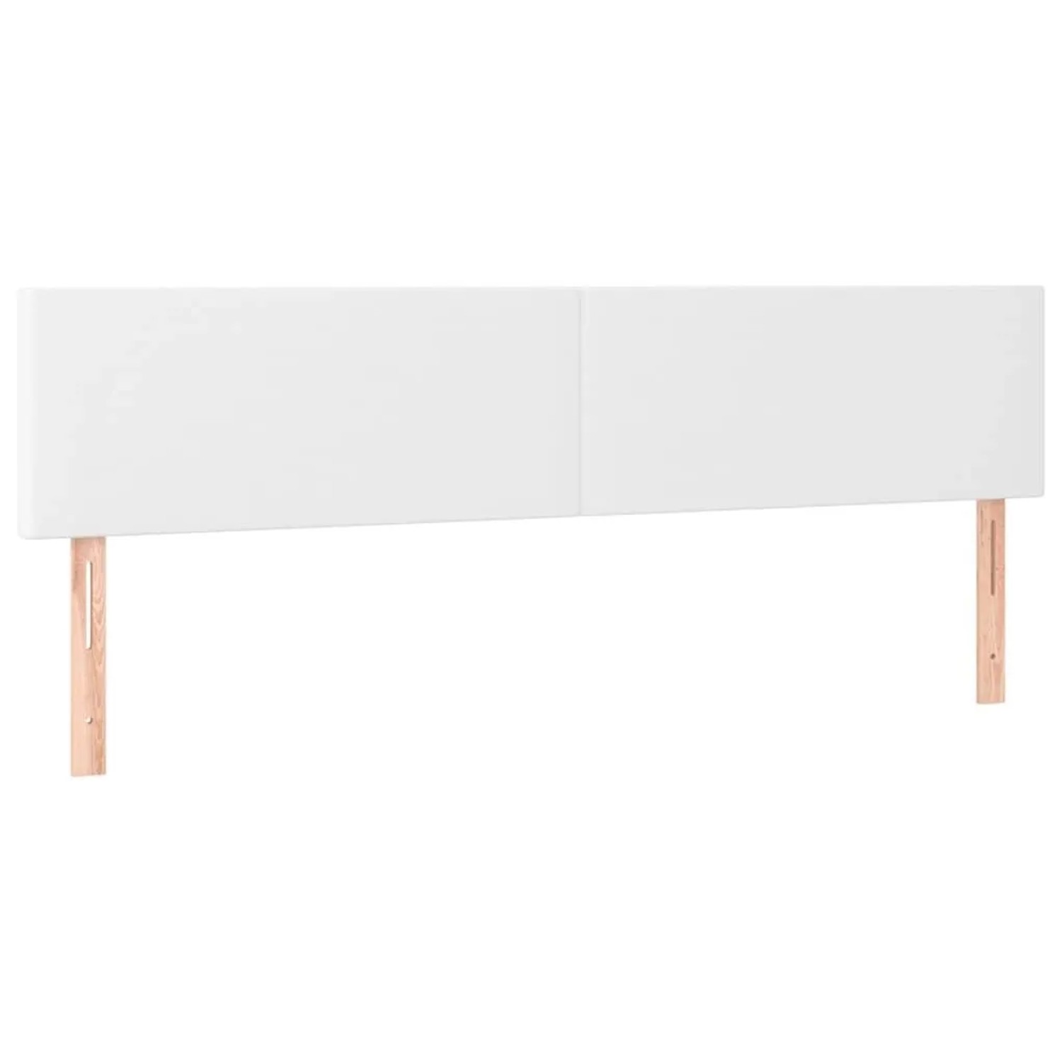 vidaXL Kopfteile 2 Stk Weiß 80x5x78/88 cm Kunstleder 345813