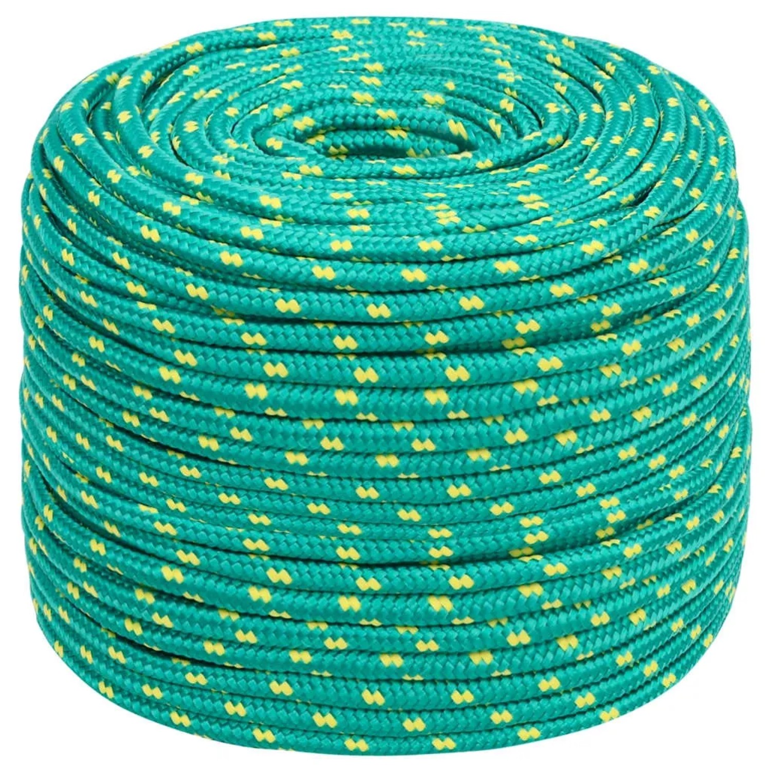 vidaXL Bootsseil Grün 10 mm 25 m Polypropylen 152718