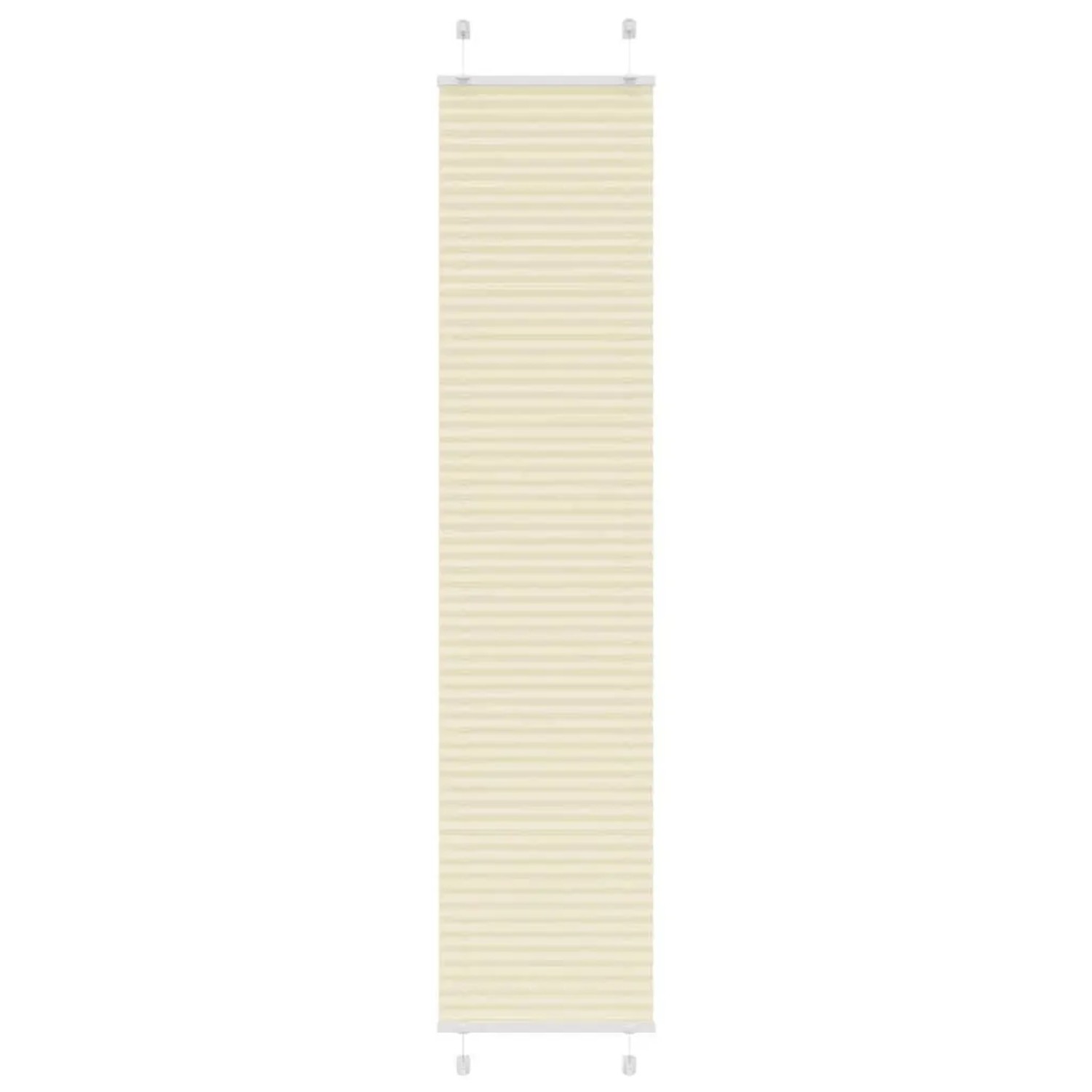 vidaXL Plissee Creme 45x200 cm Stoffbreite 44,4 cm Polyester 4015302 günstig online kaufen