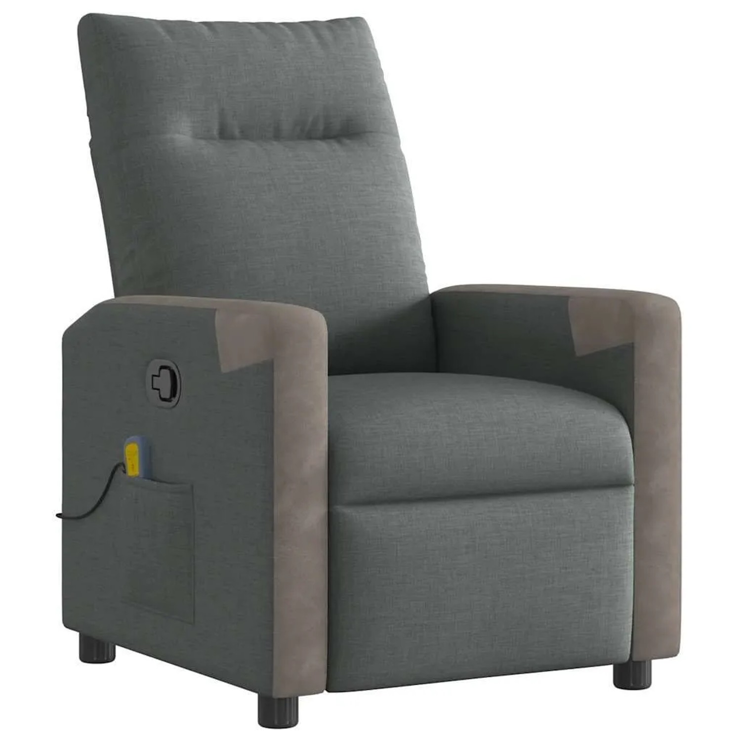 vidaXL Massagesessel Dunkelgrau Stoff 4104845
