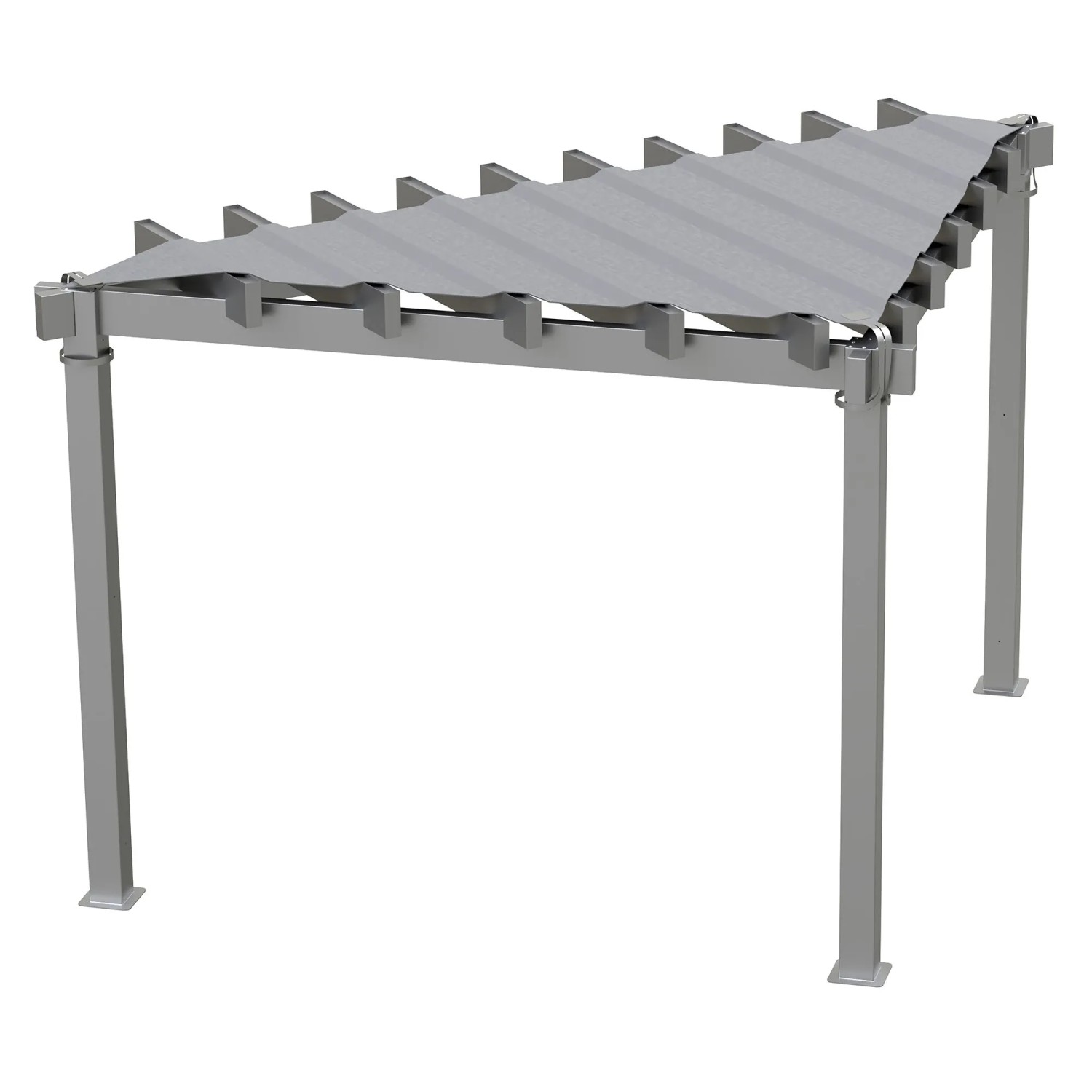 Sojag Pavillon Lima 1010 Lichtgrau 293,3 cm x 293,3 cm x 242,6 cm