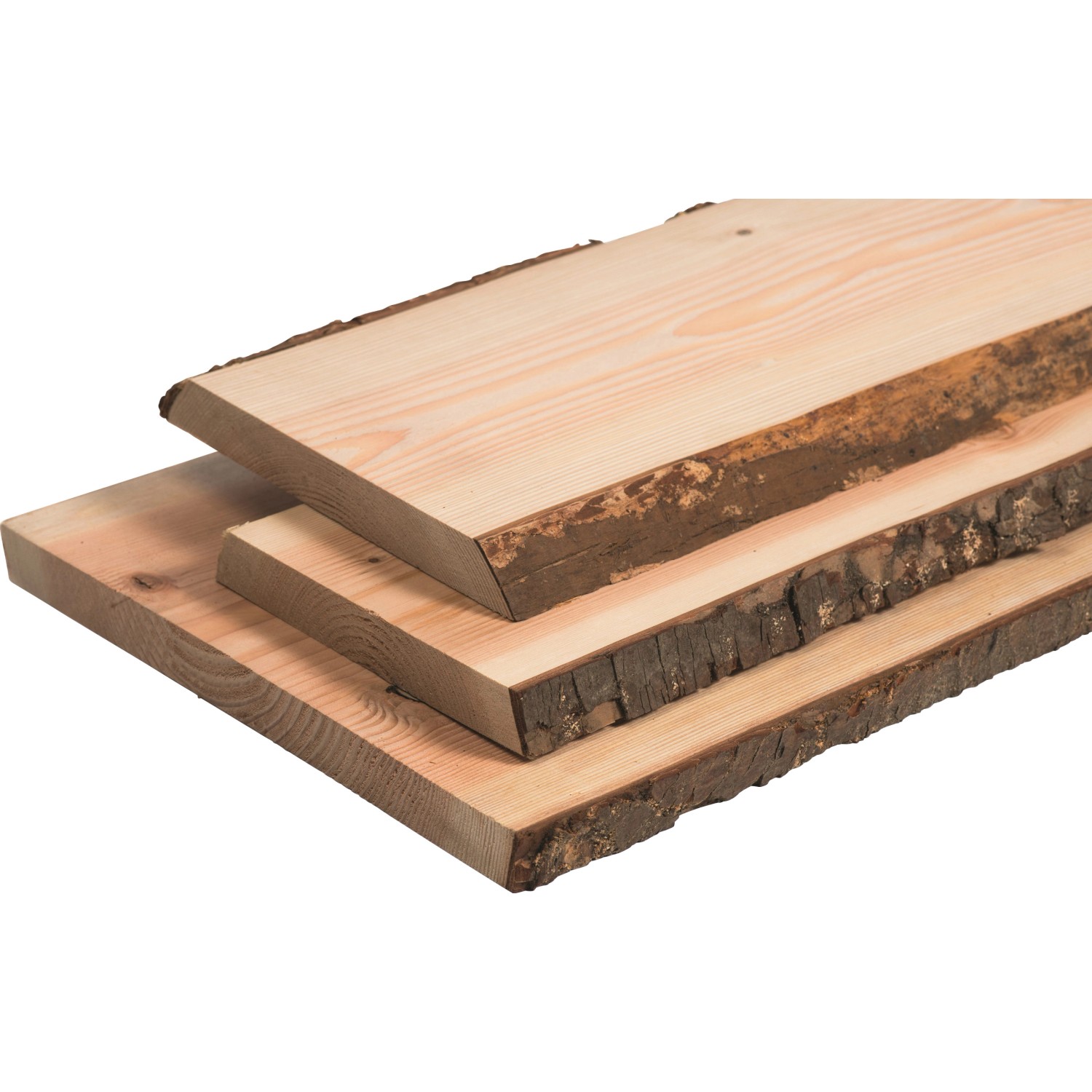 Massivholz Douglasie Unbesäumt 200 cm x 40 cm x 3 cm