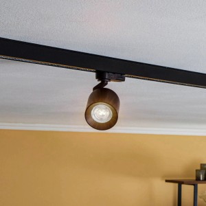 Arcchio Stromschienenstrahler Brinja 9928133 Modern in Schwarz aus Aluminium 1-flammig GU10 Flurleuchte