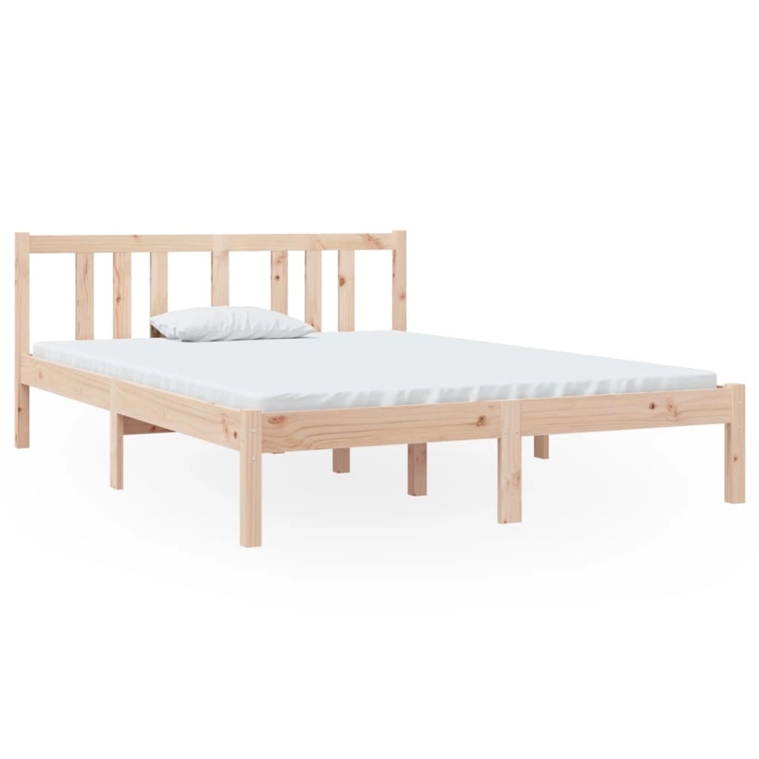 vidaXL Massivholzbett 135x190 cm 814859 günstig online kaufen