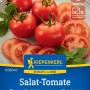 Kiepenkerl Salat-Tomate Bauna F1-Hybride, rote, runde Früchte und Tomatenscheiben.