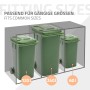 ML-Design Mülltonnenbox: Vergleich der Größen 60L, 120L und 240L.