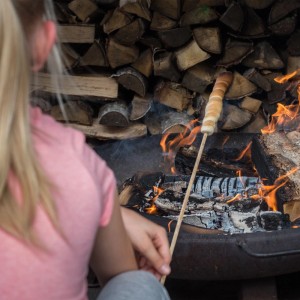 Relaxdays Stockbrot Spieße Bambus 100er Set 90 cm ø 8 mm