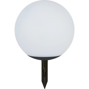 Akku-Hängeleuchte Moresco mit Erdspieß, Ø 20cm, LED, warmweiß/RGB, dimmbar, mit Fernbedienung.