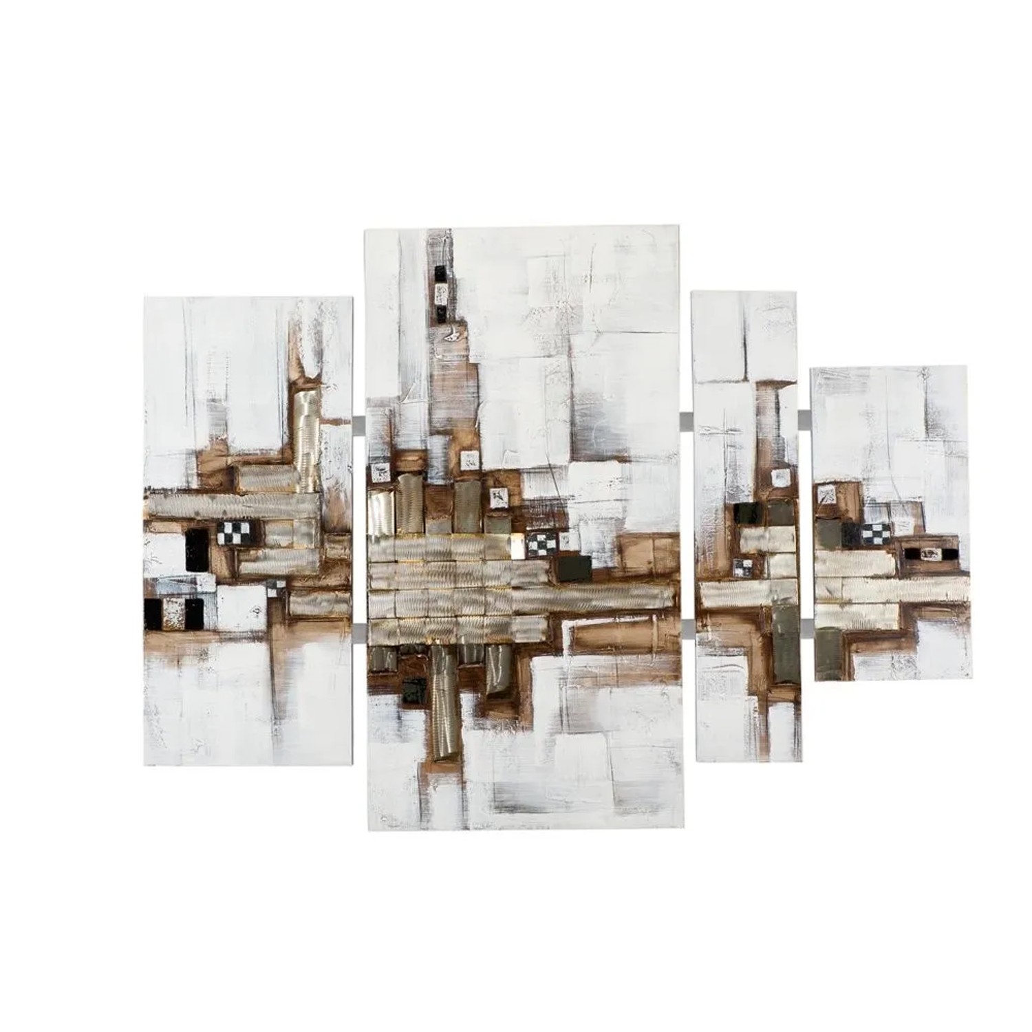 Art Universe Leinwandbild Geflochtenes Metall 115 x 159 cm