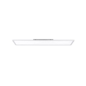 Dimmbares LED Panel Lysander in Alu mit Leselampe für das Arbeitszimmer.