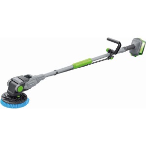 Akku-Reinigungsbürste Twin Brush mit Akku-Set, ideal für die Reinigung verschiedener Oberflächen.