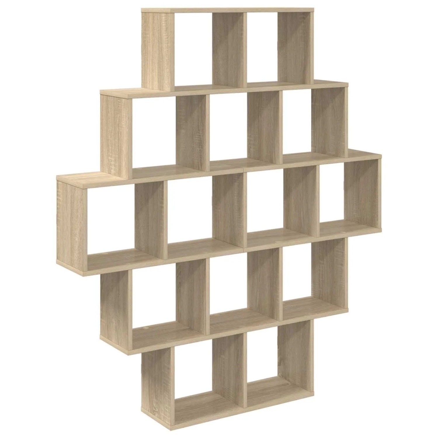 vidaXL Wandregal Sonoma-Eiche 120 x 20 x 136 cm Holzwerkstoff 8012158