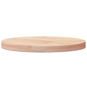 Runde Tischplatte aus hellem, unbehandeltem Kiefernholz, 40 cm Durchmesser, mit sichtbarer Maserung.