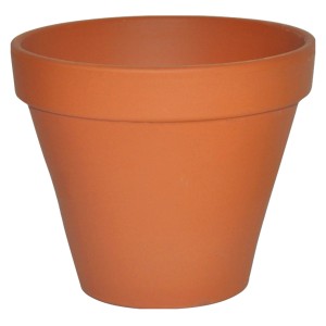 Terrakotta Pflanztopf, Ø 11 cm, klassisch für Innen und Außen.