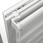 Gardinia Doppelrollo EasyFix, 90x150 cm, Weiß, mit Montageschiene und Klemmträger.