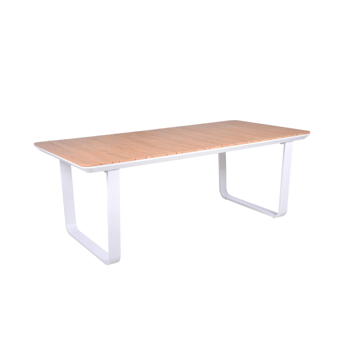 DELUKE Gartentisch KLAUS Kunststoff Braun 200x100x75cm Terrassentisch Wetterfest Outdoor Tisch