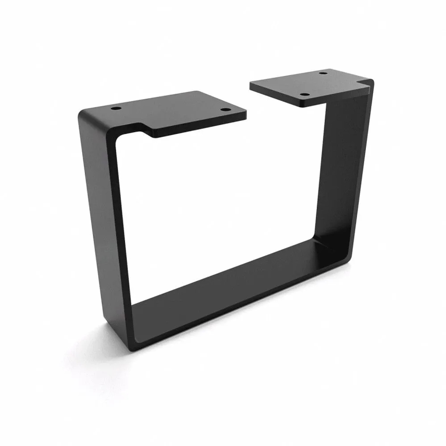 HEVVA Möbelbein LUXEMBURG 15 cm Hoch 20 cm Tief 1 Fuß Schwarz