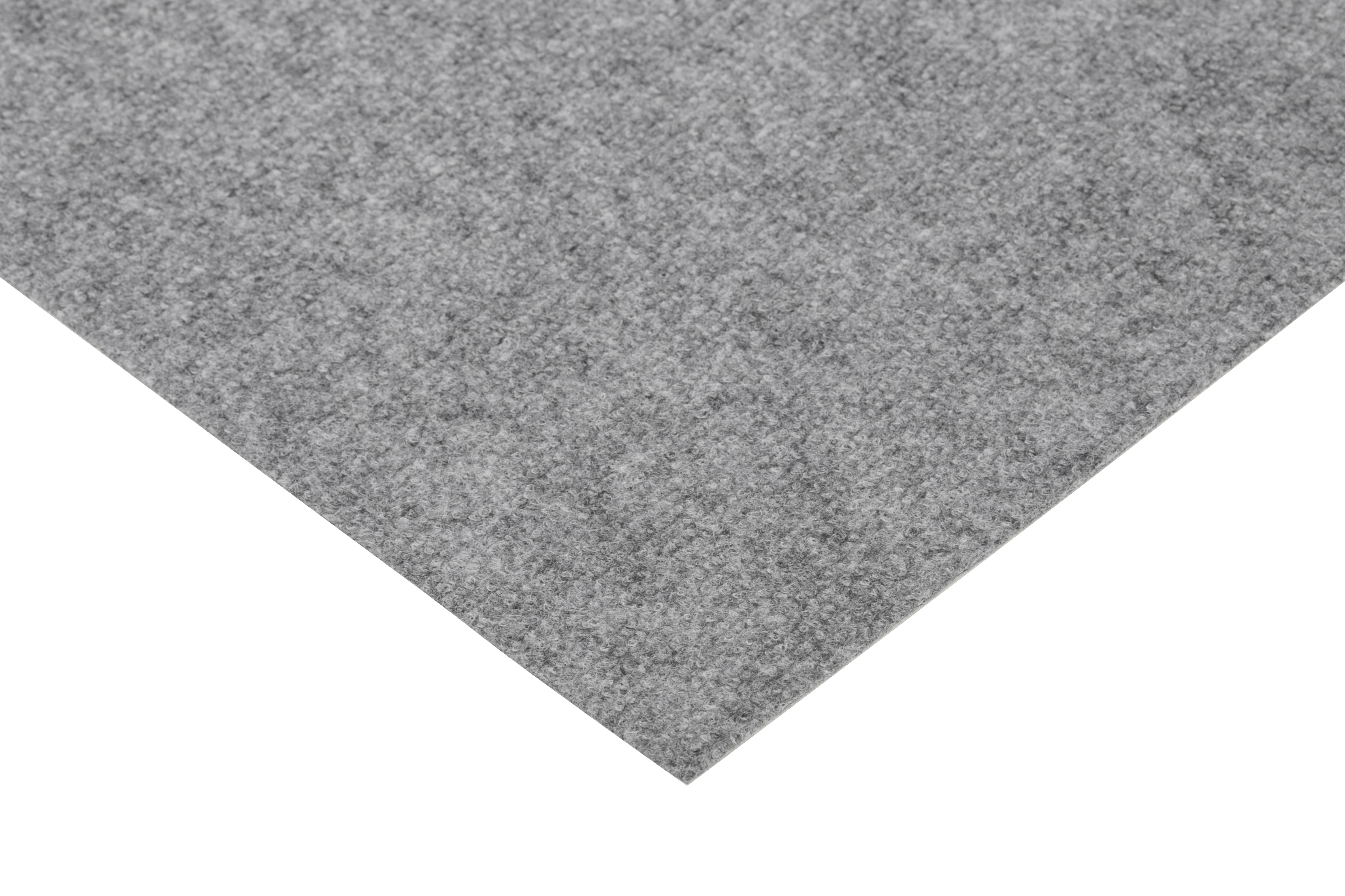 Nadelfilz (12€/m²) grau Teppichboden Objekt 200 cm B1 für Gewerbe Nadelvlies