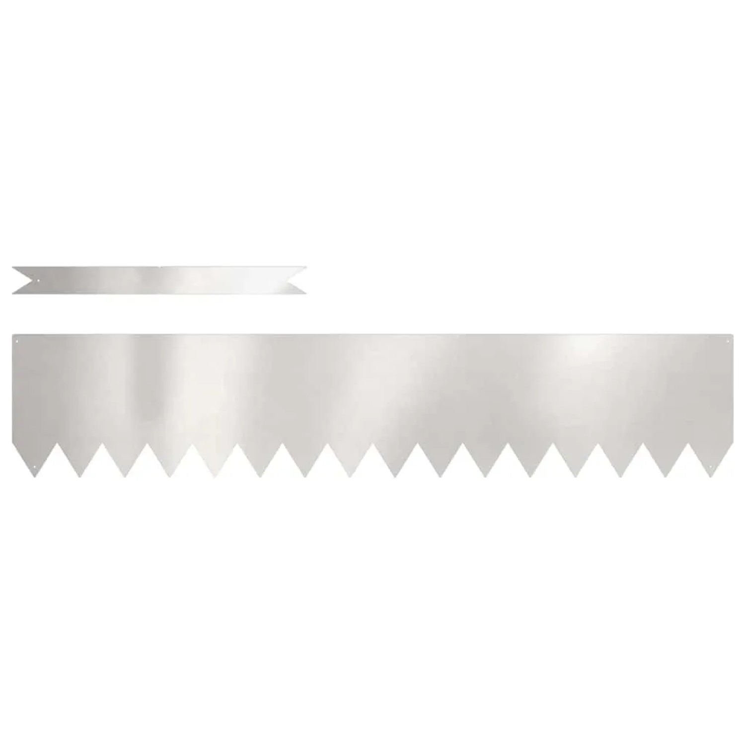 vidaXL Raseneinfassung 50 Stk Silber 100 x 0,05 x 20 cm Edelstahl 3335778