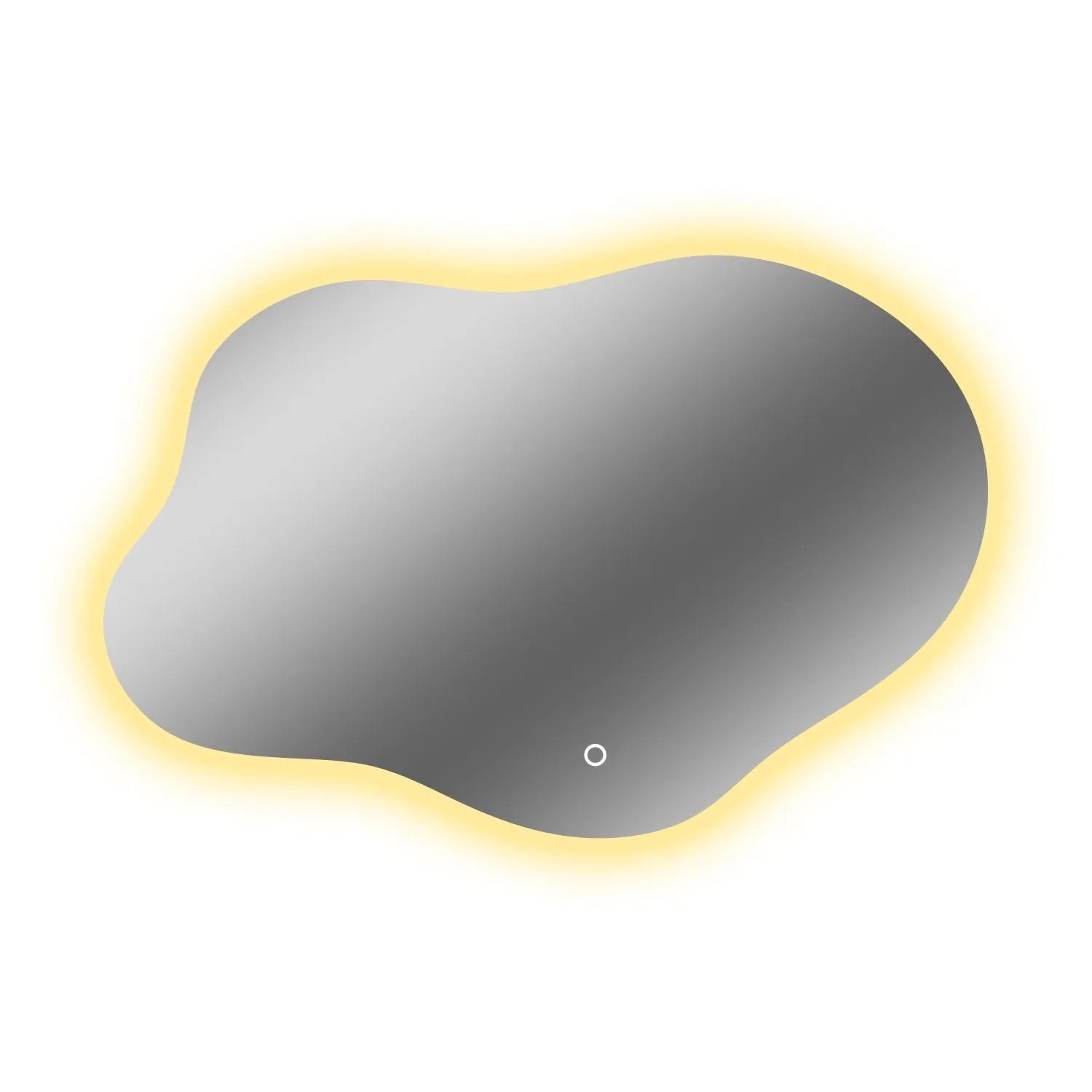 Duschspa LED Badspiegel 100x66 cm Wolke mit 3 Lichtfarben Beschlagfrei