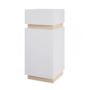 Vicco Midischrank Gloria in Weiß/Sonoma, Badregal mit Tür und Schublade.