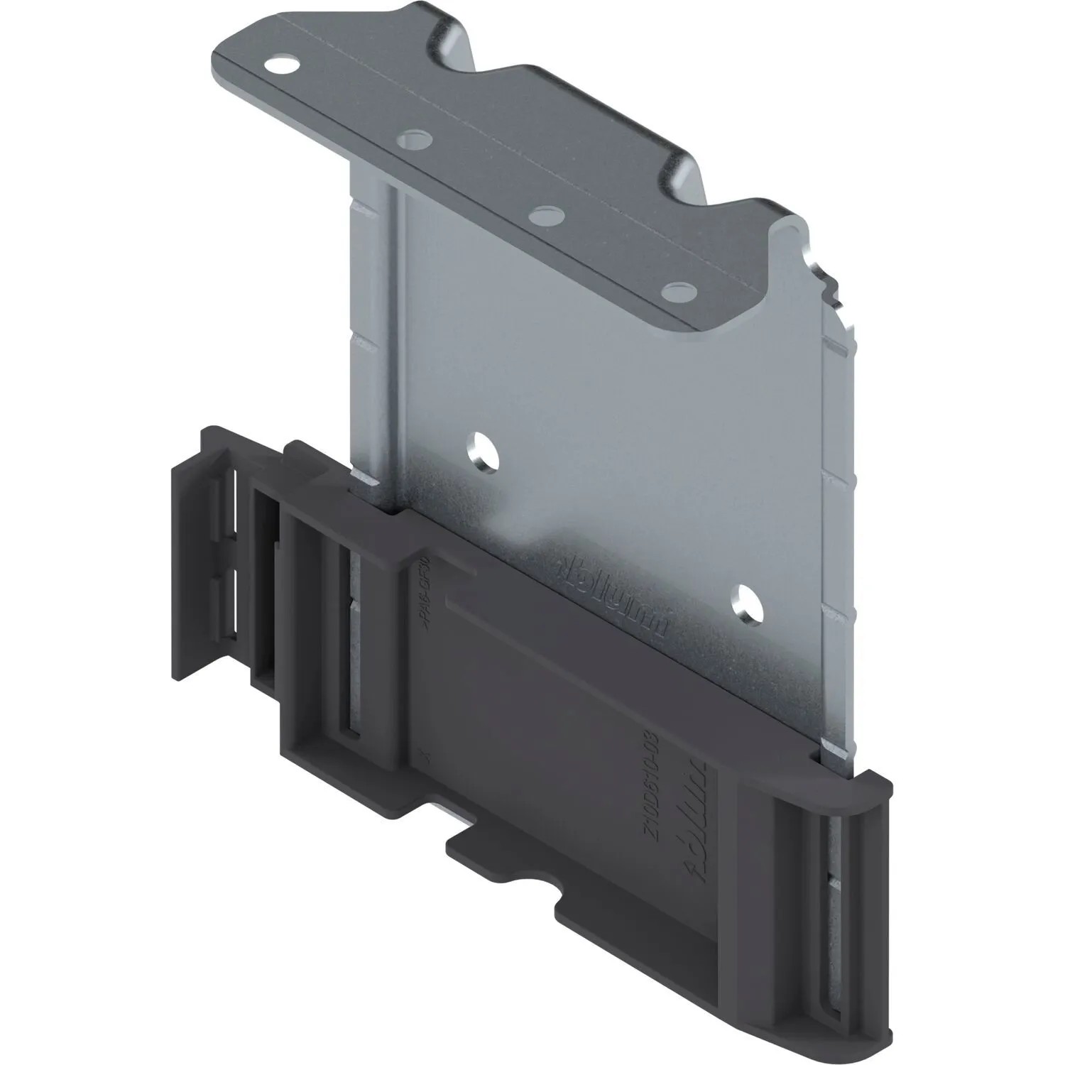 Blum Aufnahmewinkel Servo Drive Z10D6252 Adapter Auszug Oben Tiefgrau Verzinkt