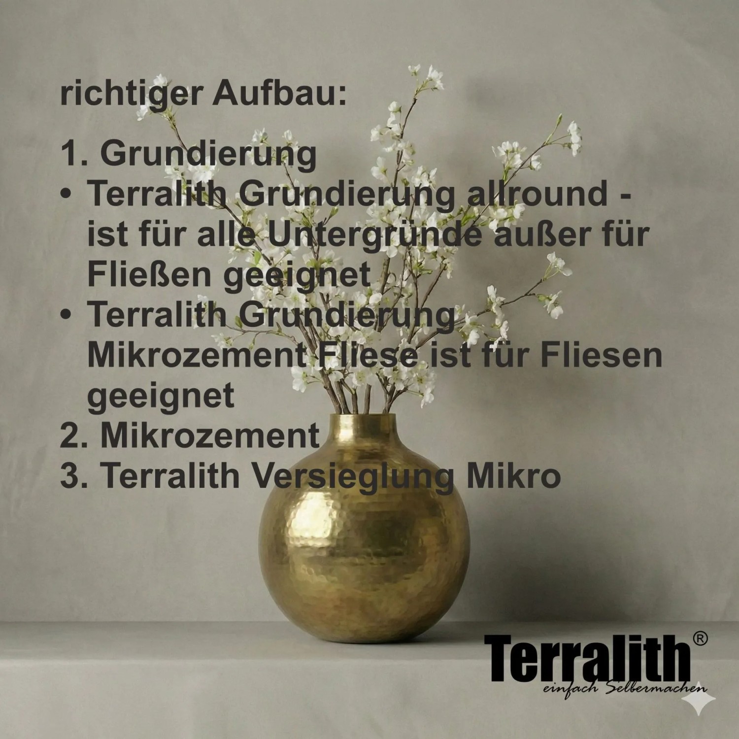 Terralith Mikrozement Fix & Fertig LFW0042 5kg Grob 4,25qm_6