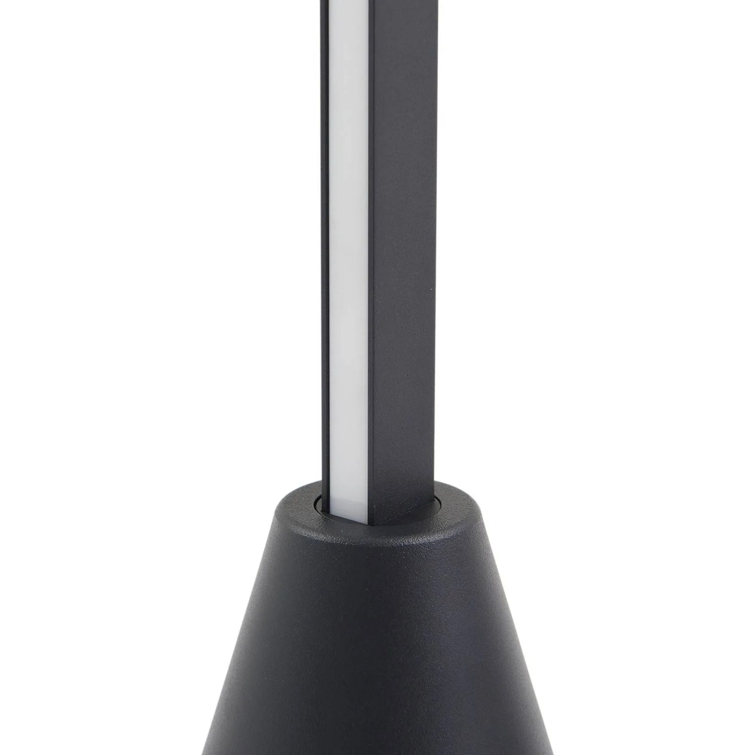 Lucande LED Stehlampe Linija 10030785 Dimmbar Modern in Schwarz aus Aluminium 1-flammig Wohnzimmerleuchte_10