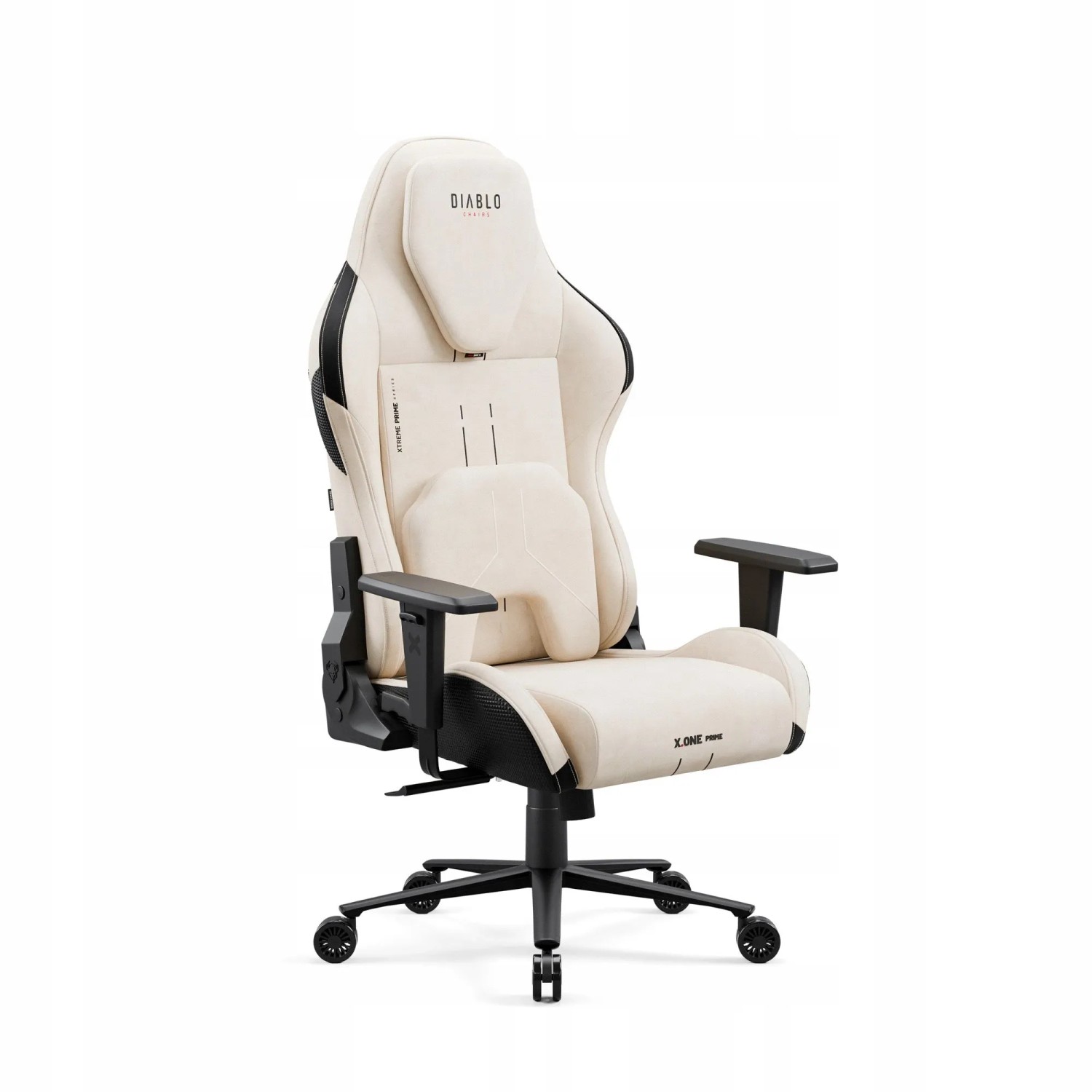 DIABLO CHAIRS Ergonomischer Gaming-Sessel aus Stoff X.ONE PRIME Normal Size Desert Storm Beige