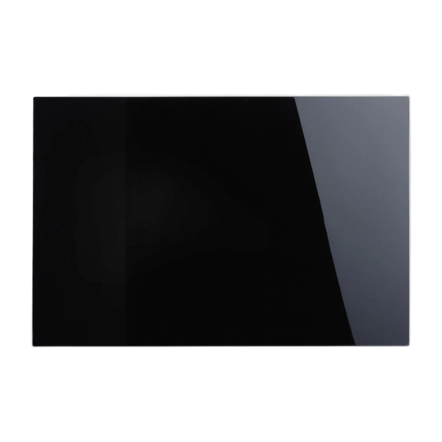 Relaxdays Magnettafel Glas Metall Schwarz Magnetisch Beschreibbar 100 x 60 cm 6,4 kg