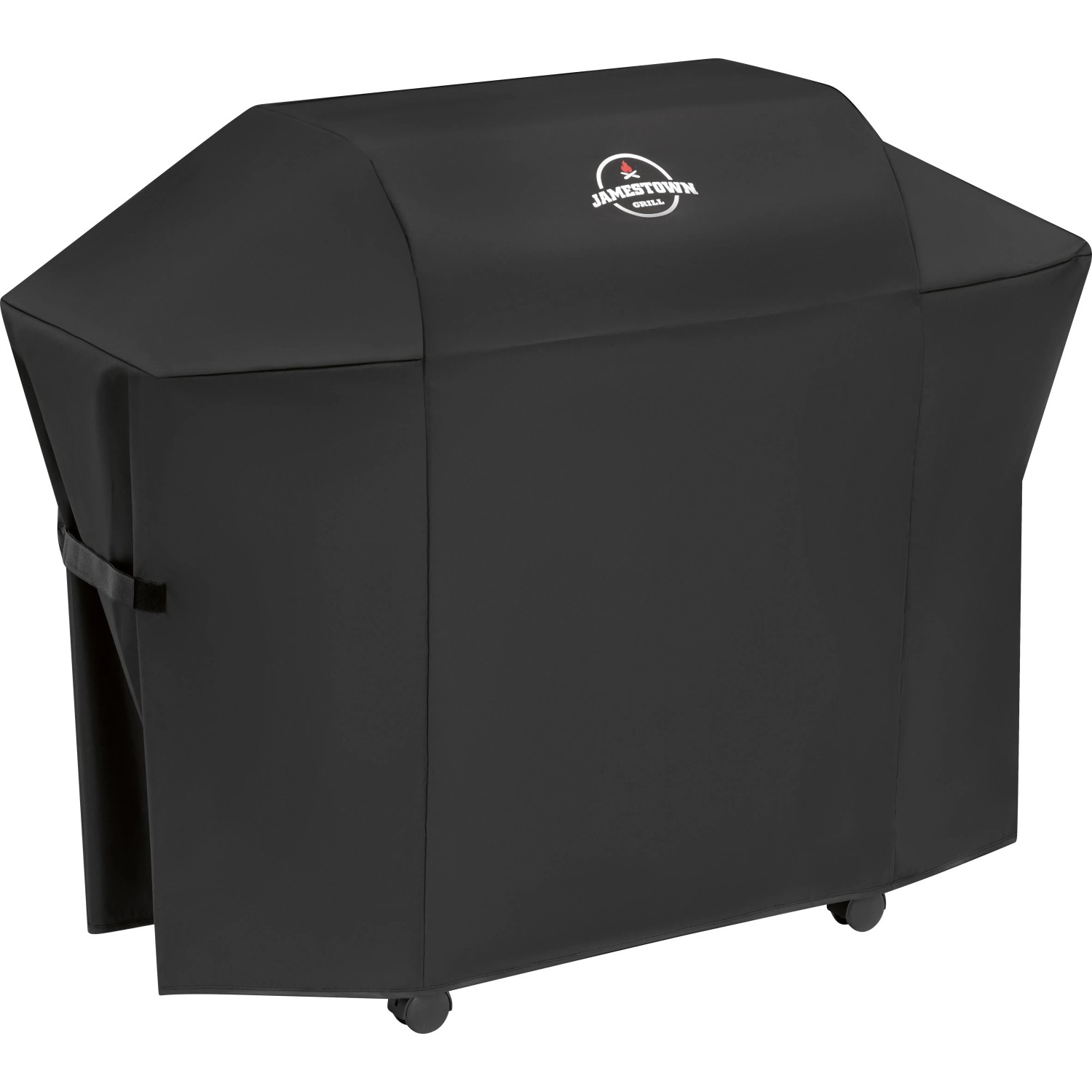 Schwarze Jamestown Wetterschutzhülle für Kane 4 Brenner Gasgrill.