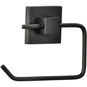 Fackelmann Toilettenpapierhalter New York, schwarz-matter Halter für WC-Papier im Industrial-Design.