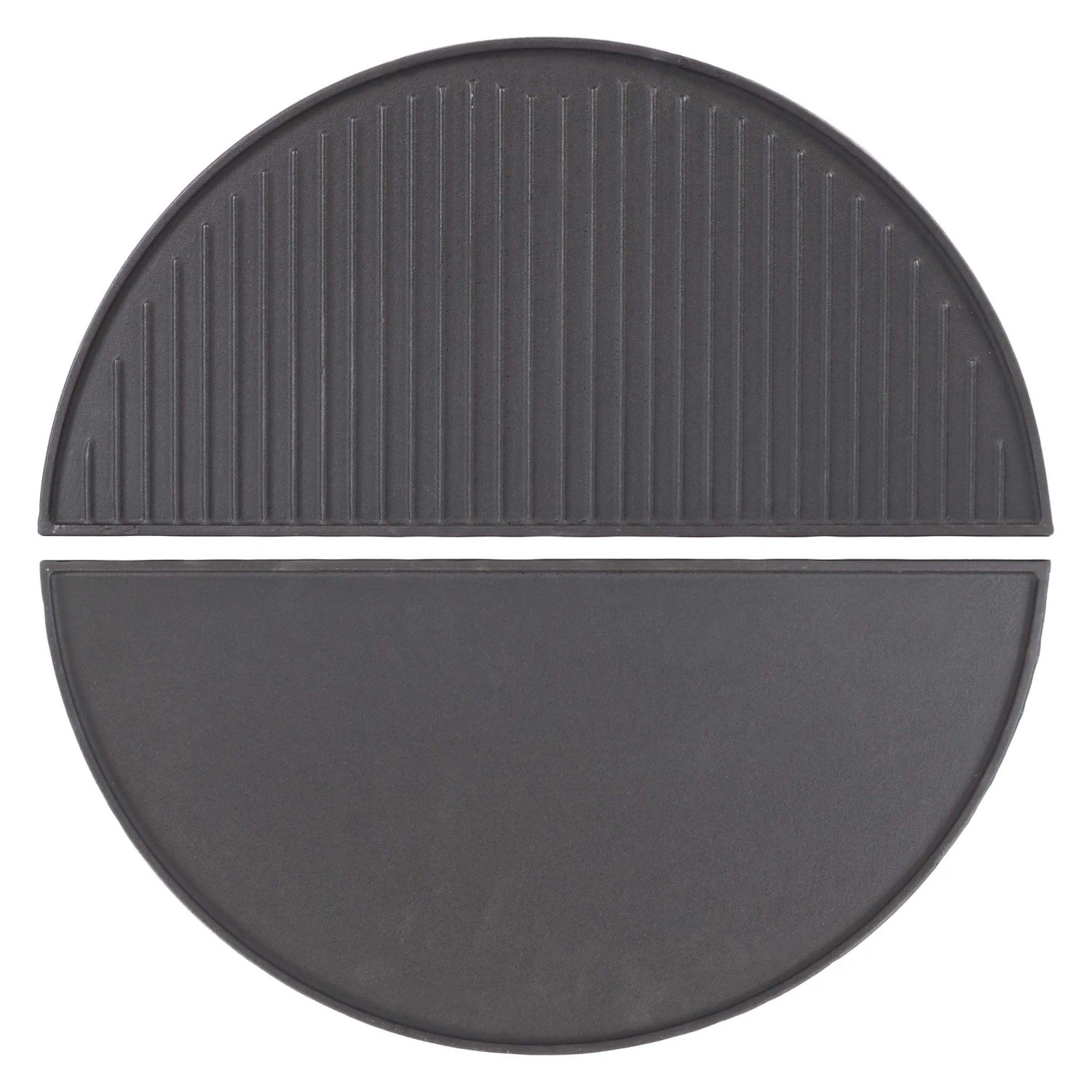 Wiltec 2x Gusseisen Grillplatte 46,7x22,8x1,5cm Grill Platte Grillzubehör BBQ