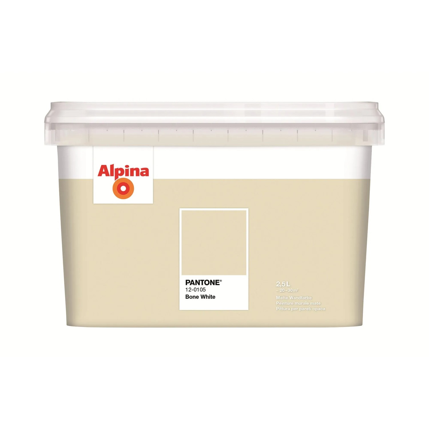 Alpina Innenfarbe Pantone Bone White 2,5, Elfenbein