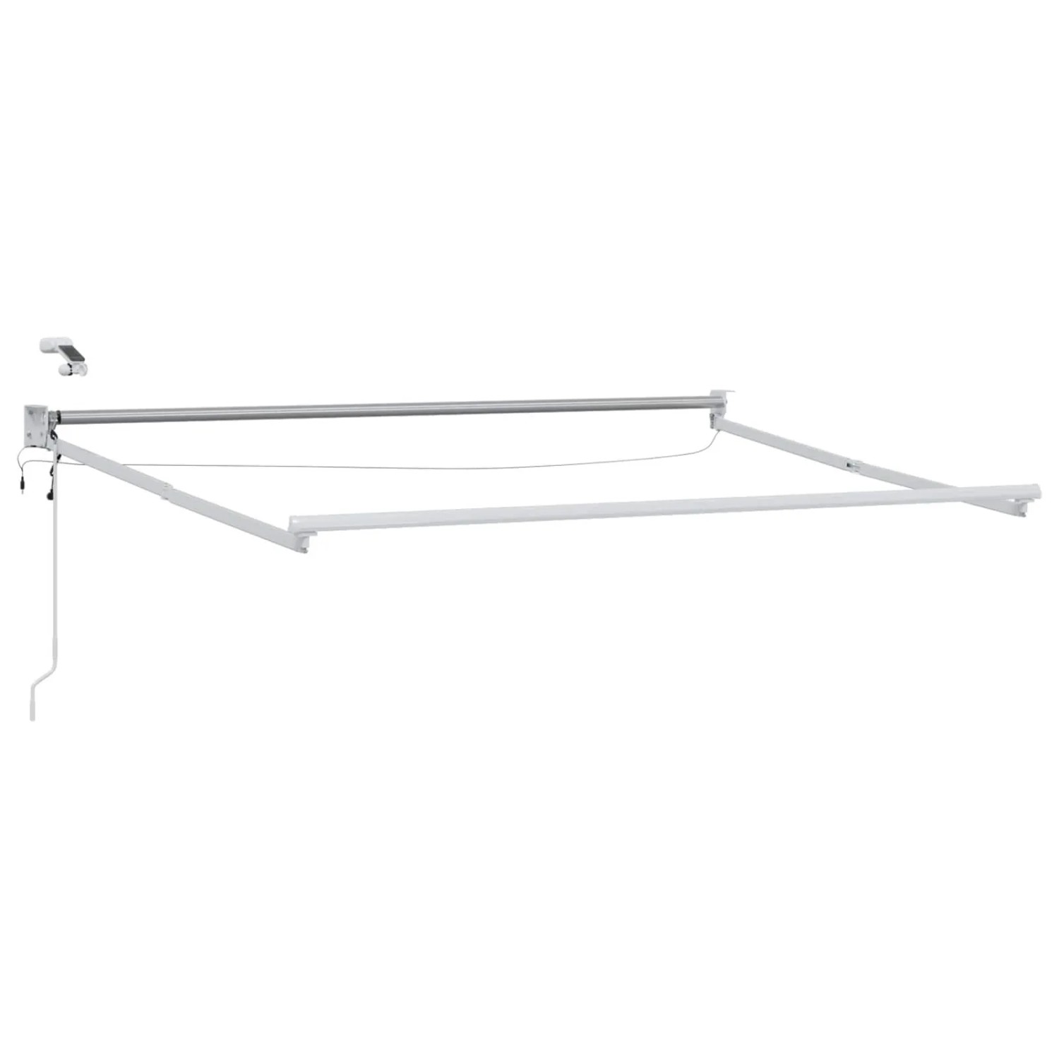 vidaXL Elektrisches Markisenrahmen Weiß 2,5 x 2 m Aluminium 42024209