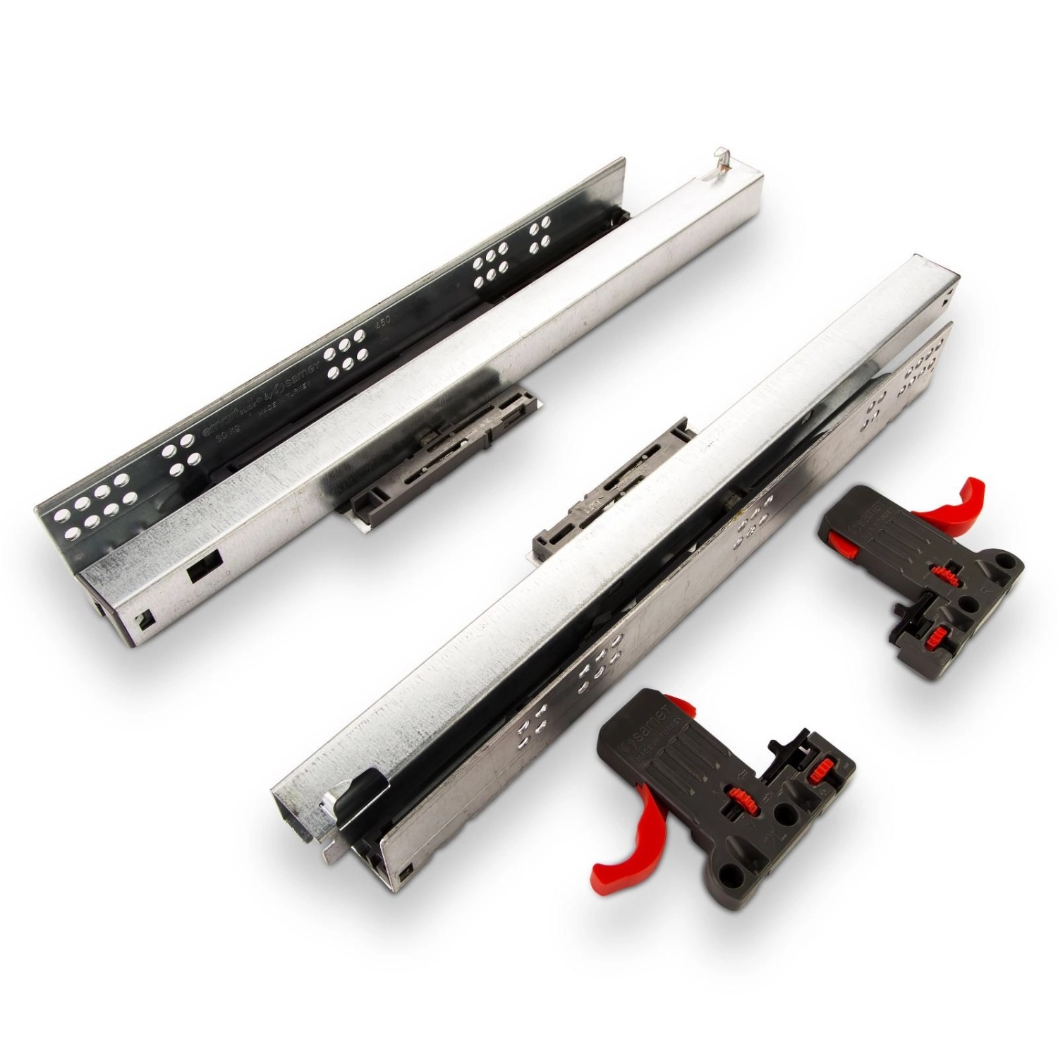 SOTECH Unterflurführung 40 Kg 450 mm UV4-40-K1D-L450-SC Push-Open & Soft-Close SmartSlide