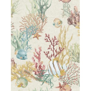 Sanders & Sanders Tapete Unterwasserwelt Beige 53 cm x 10 m