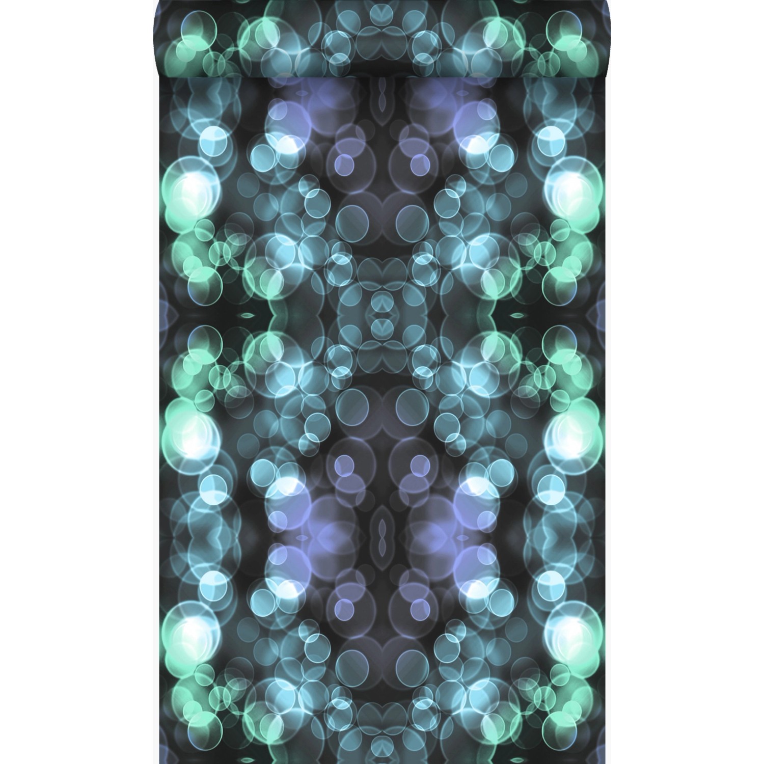 Origin Wallcoverings Tapete Kaleidoskopmuster Hellazurblau und Violett 53 c günstig online kaufen