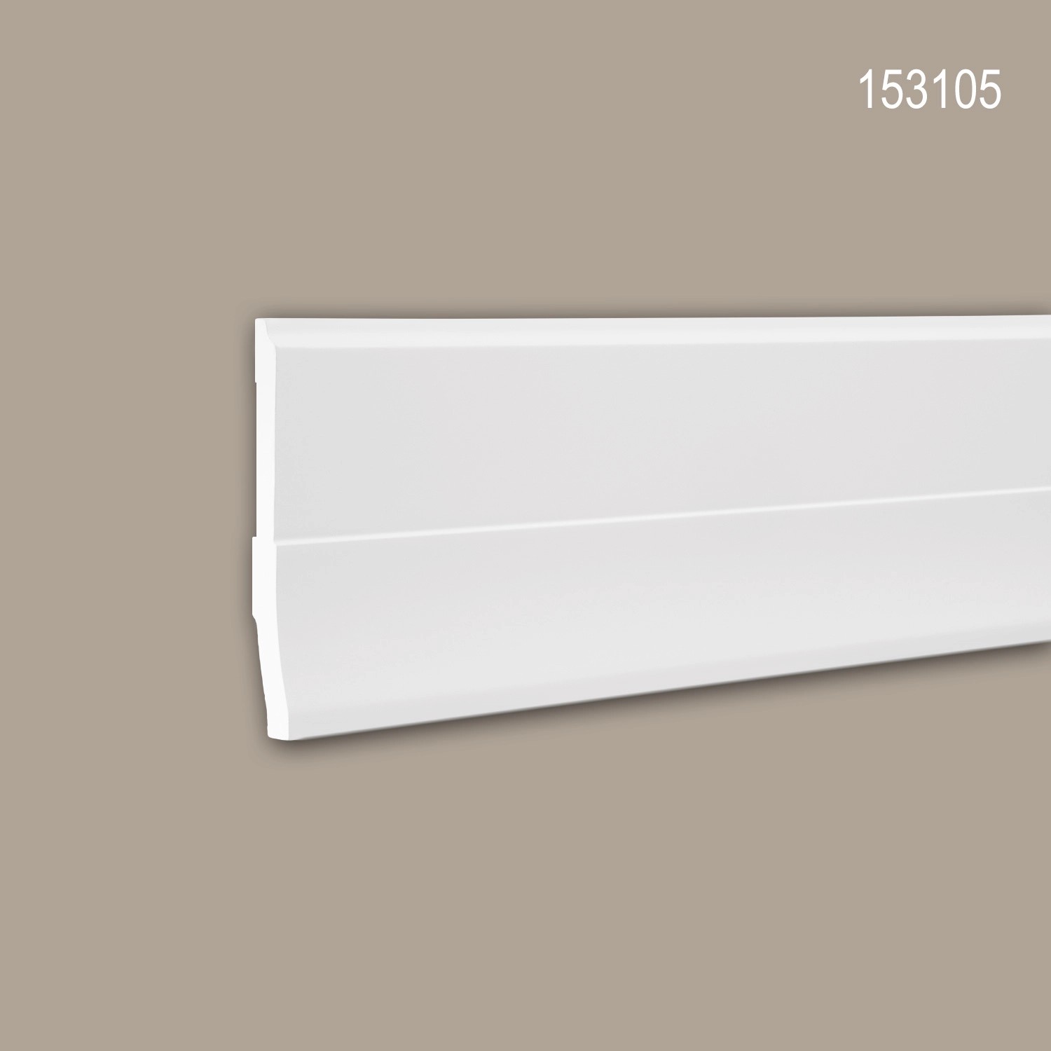 PROFHOME Sockelleisten Set, 11 weiße Zierleisten (22 m) für Paneele.