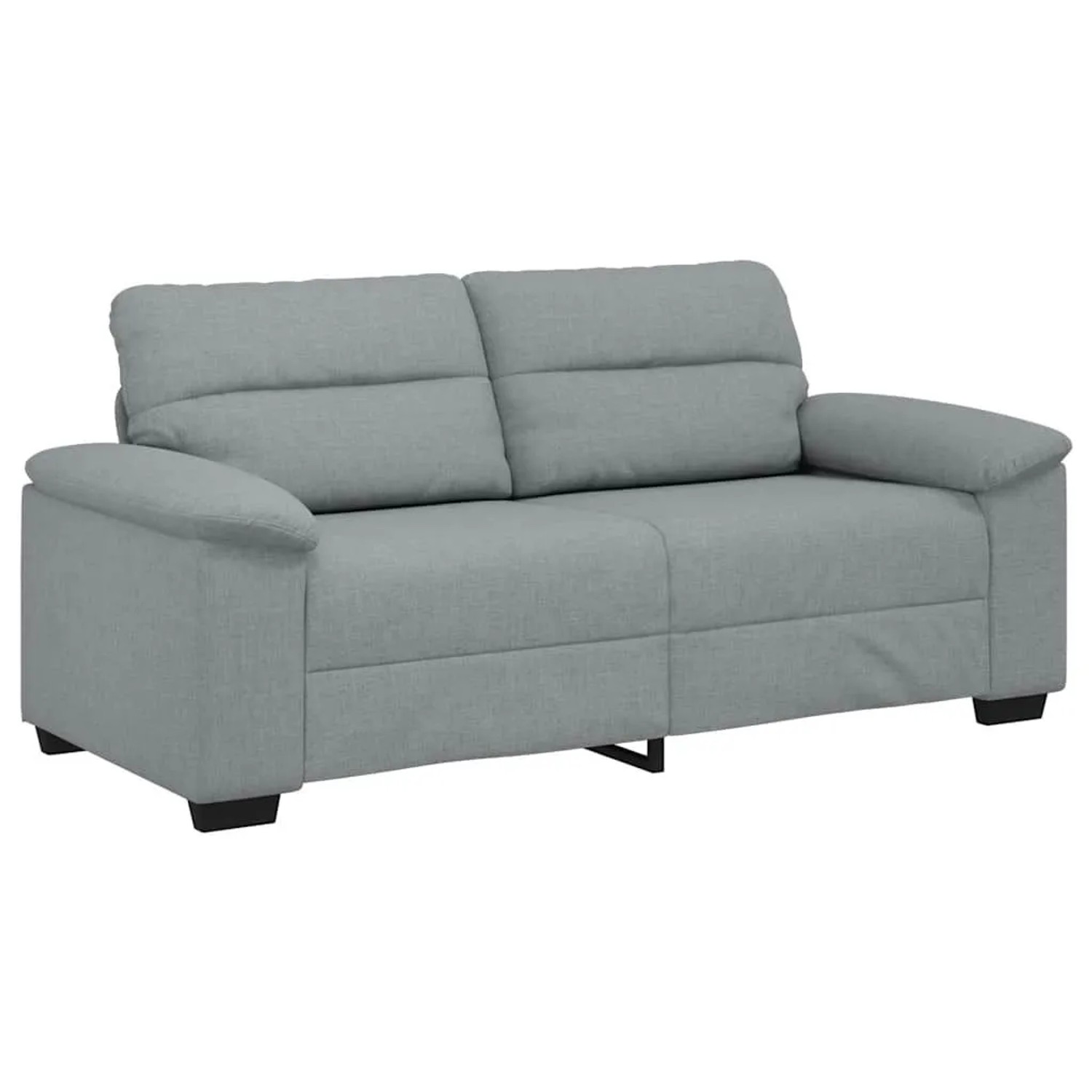 vidaXL 2-Sitzer-Sofa Hellgrau 140 cm Stoff 4105307 günstig online kaufen
