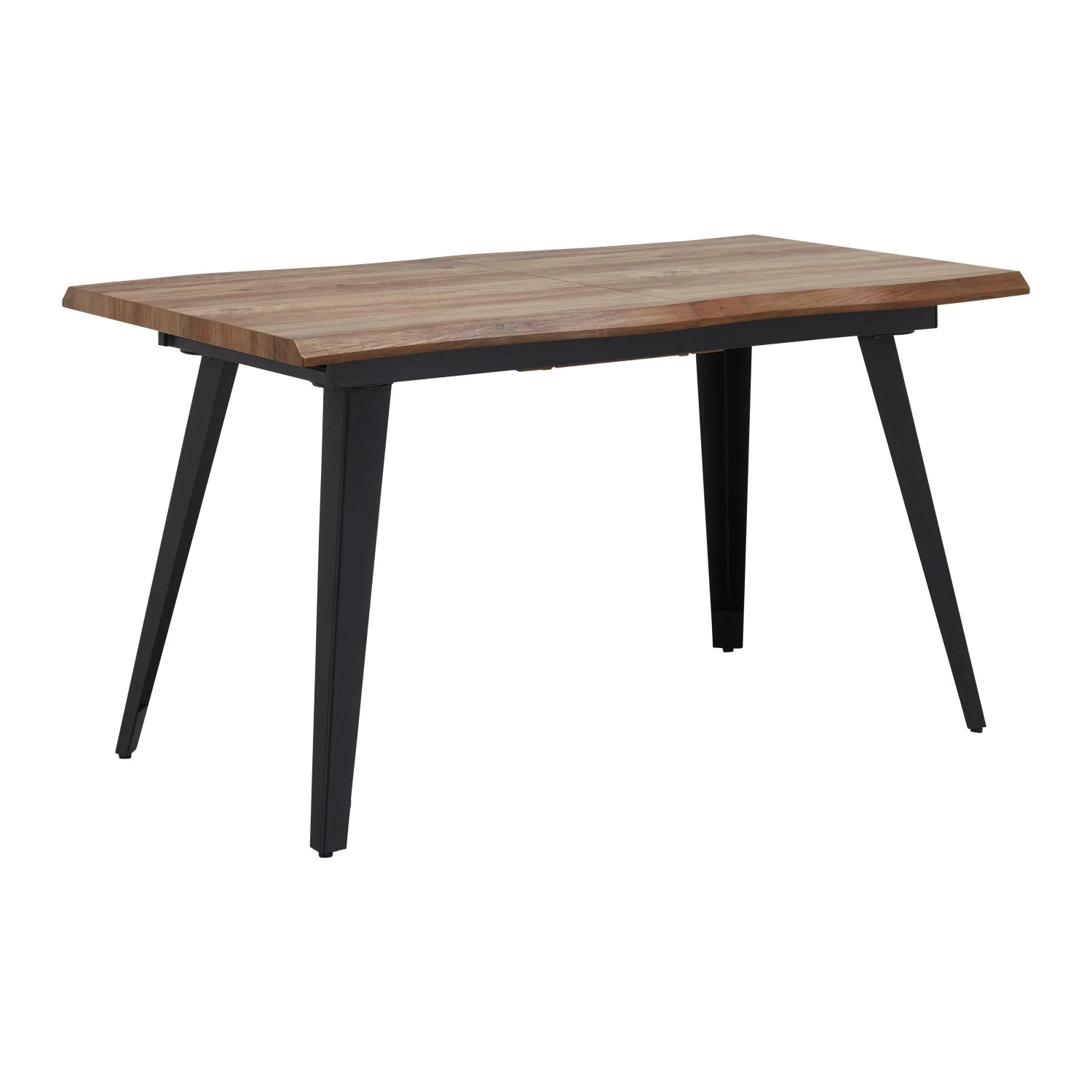 Bessagi Home Ausziehtisch Jan Walnussfarben MDF L/B/H ca. 140-180/80/76 cm