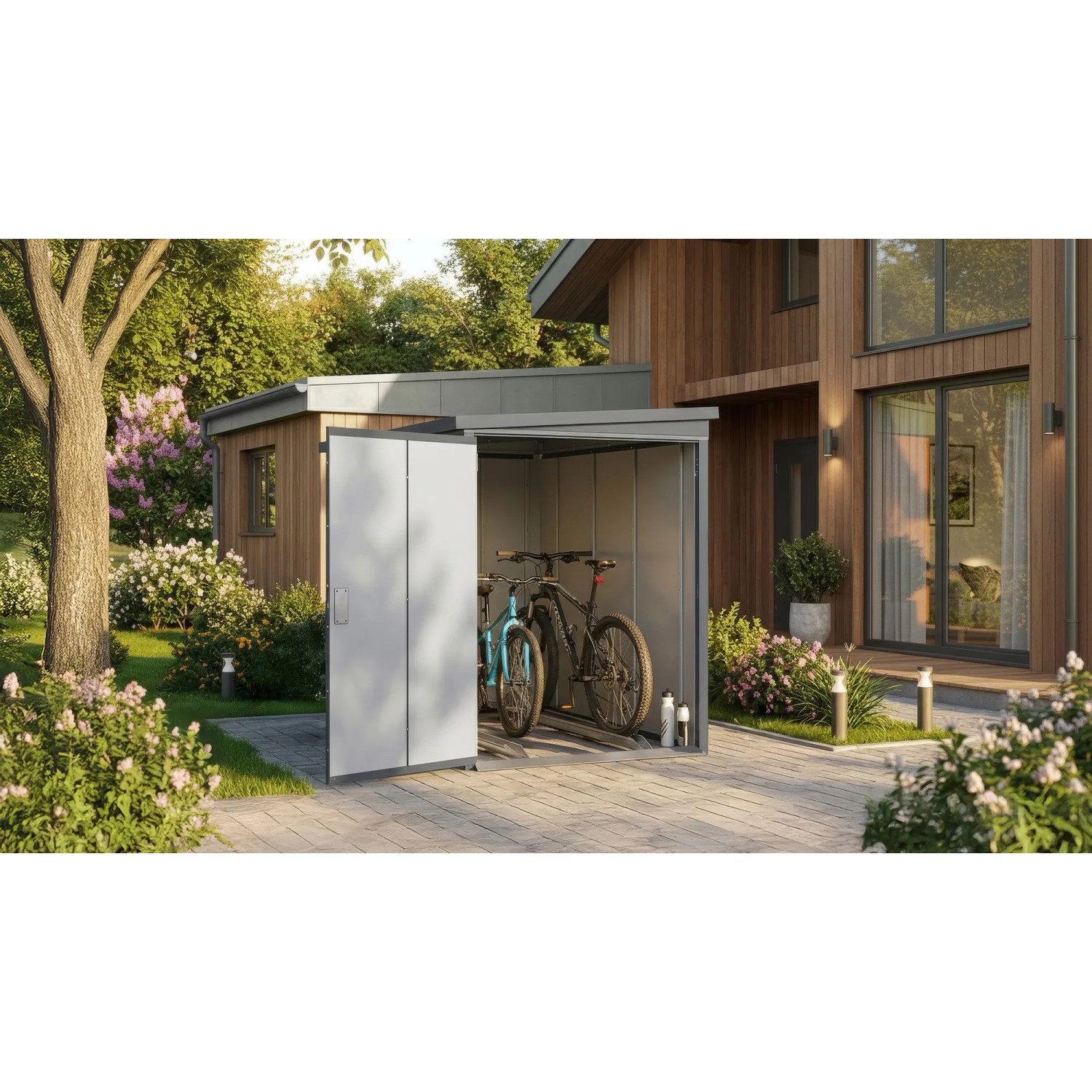 Weka Metall-Bikebox Gary 120 cm x 210 cm x 159 cm Anthrazit