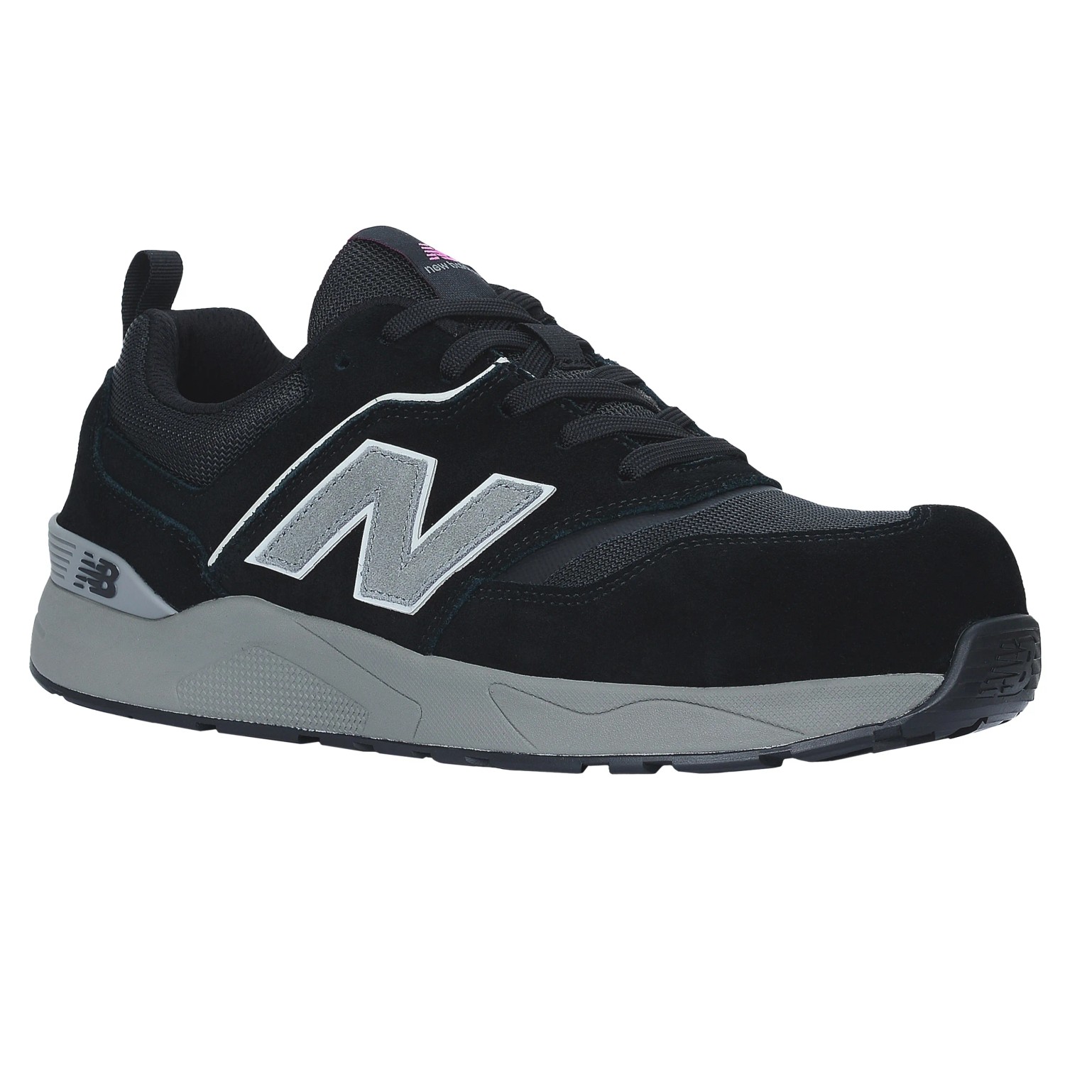 New Balance Elite Lite S1 Sicherheitsschuh für Damen in Schwarz-Rosa, Größe 35.