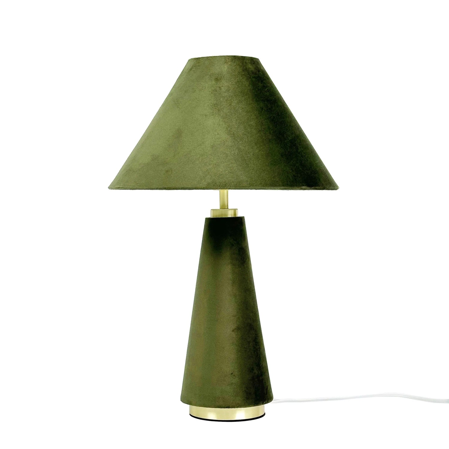 Relaxdays Tischlampe Samt mit Kippschalter 47 cm x 30 cm 0,9 kg