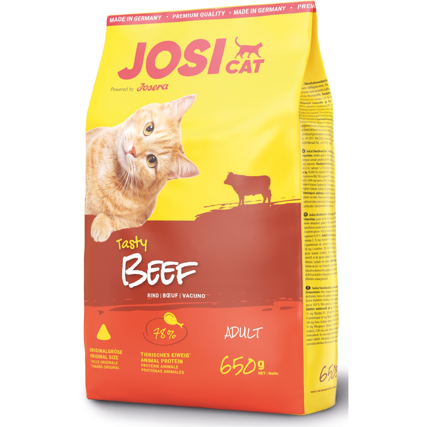 Josera Katzen-Trockenfutter Tasty Beef 650 g