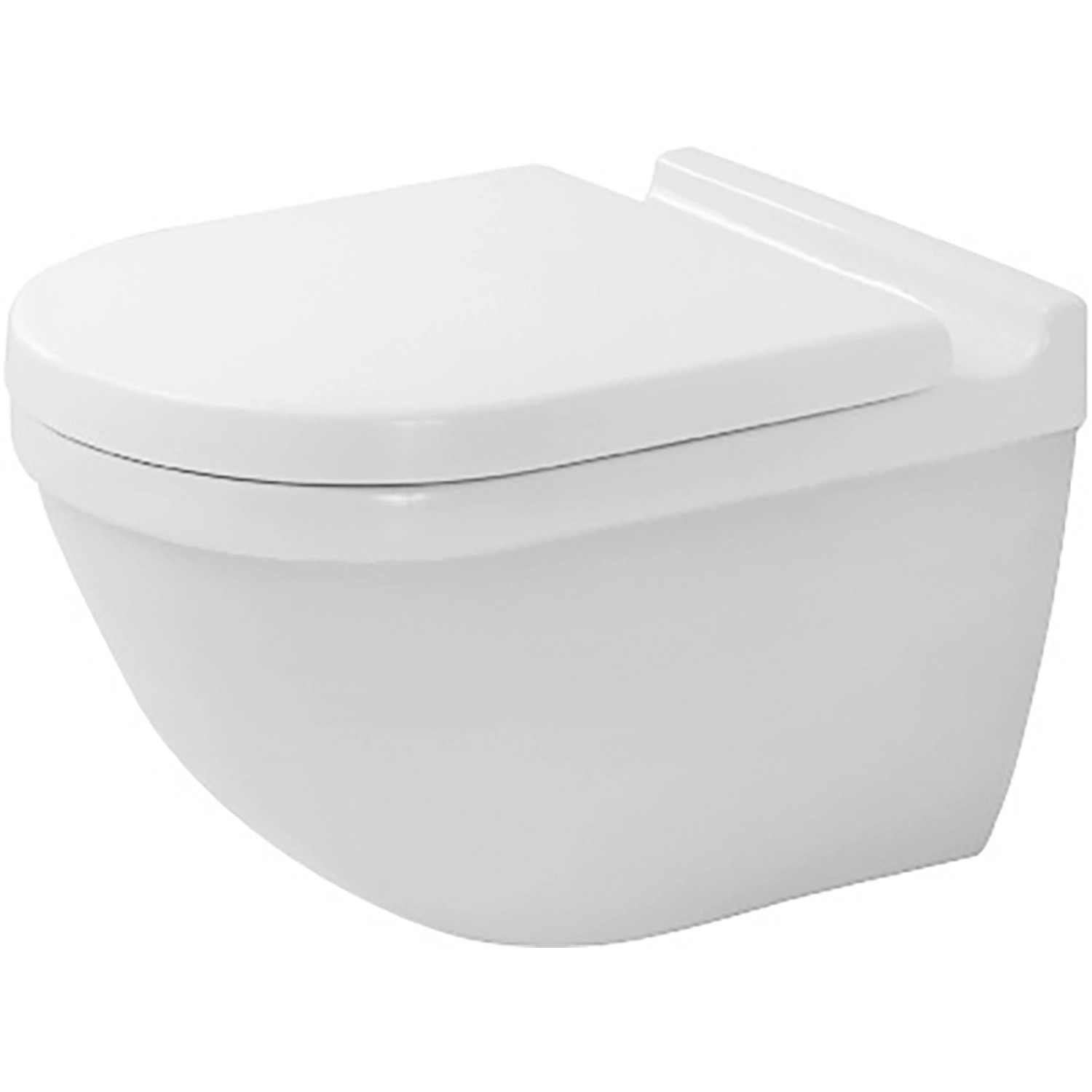 Duravit Wand-WC Starck 3 Tiefspüler 540 mm Weiß m.Wondergliss verdeckte Bef günstig online kaufen