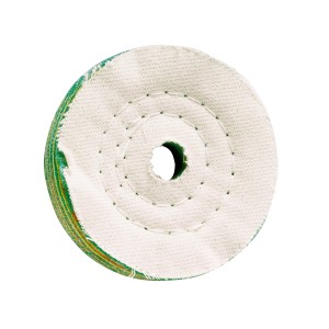 LUX Baumwollscheibe, 75 mm Durchmesser, für Bohrmaschinen zum Polieren von Metallen und Kunststoffen.